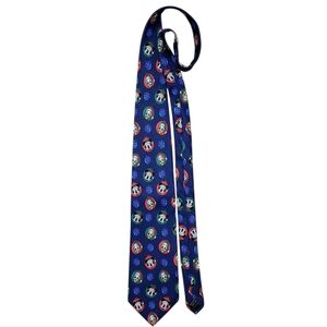 Blue Patterned Men's Disney Tie